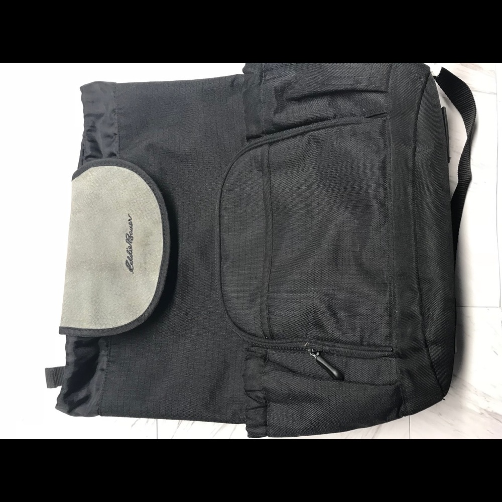 Eddie Bauer Black Travel School Work BookBag